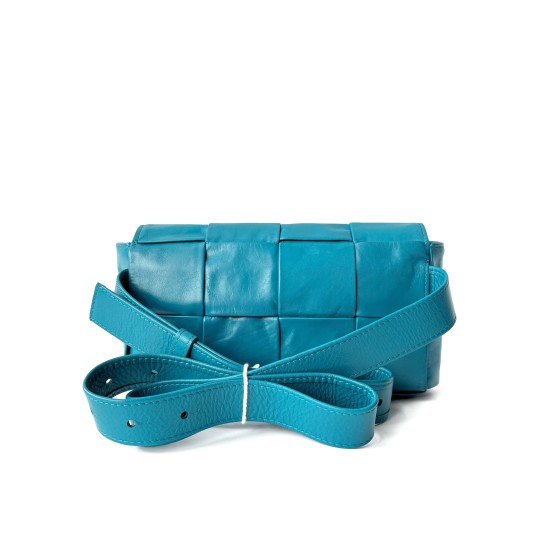 Bottega Veneta Cassette Bag in Intreccio Leather